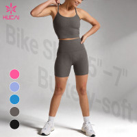 Custom 7-Inch High Waisted Bike Shorts for Women's Training Collections