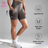 Custom 5 Inch 6 Inch and 7 Inch High Waisted Bike Shorts for Women's Activewear Brands