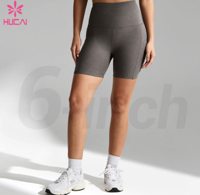 Custom 6-Inch Biker Shorts with Pockets | Activewear Manufacturer