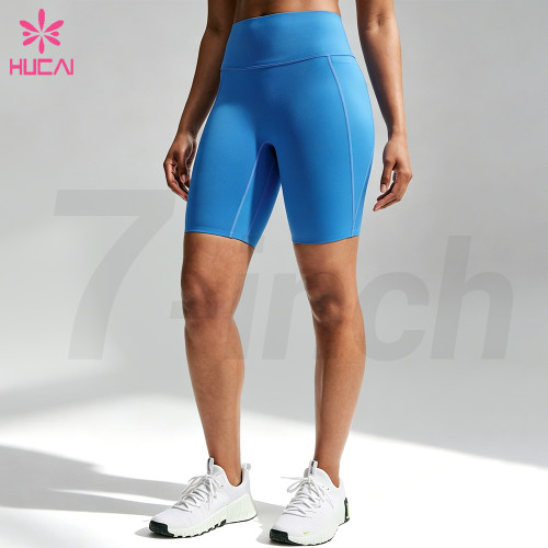 Custom 7-Inch High Waisted Bike Shorts for Women's Training Collections