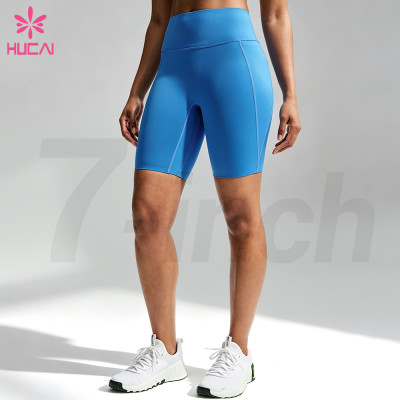 Custom 7-Inch High Waisted Bike Shorts for Women's Training Collections