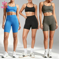 Custom 5 Inch 6 Inch and 7 Inch High Waisted Bike Shorts for Women's Activewear Brands