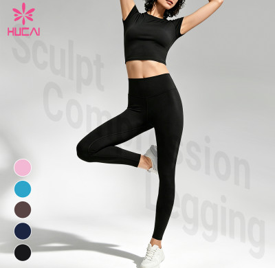 Custom Sculpt Compression Leggings for Women's Sportswear Brands