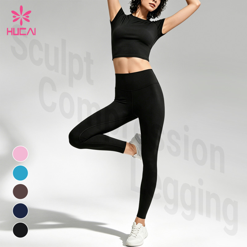 Custom Sculpt Compression Leggings for Women's Sportswear Brands
