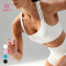 Custom Cross Back Medium Support Sports Bra for Activewear Brands