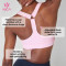 Custom Scoop Neck Medium Support Sports Bra for Women's Sportswear Brands