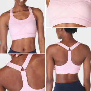Custom Scoop Neck Medium Support Sports Bra for Women's Sportswear Brands