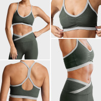 Custom Soft-Support Yoga Bra and High Rise Leggings Set for Women's Activewear Brands
