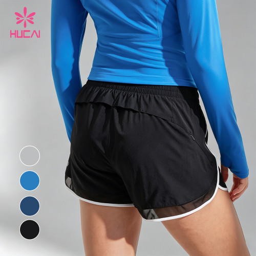 Custom Lightweight 4 Inch Running Shorts with Brief Liner for Women's Activewear Brands