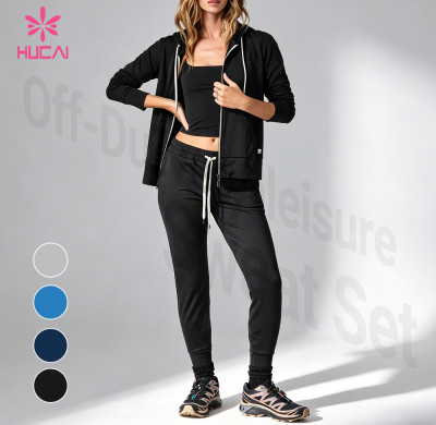 Custom Long Sleeve Wrap Top and Foldover Shorts Set for Women's Sportswear Brands