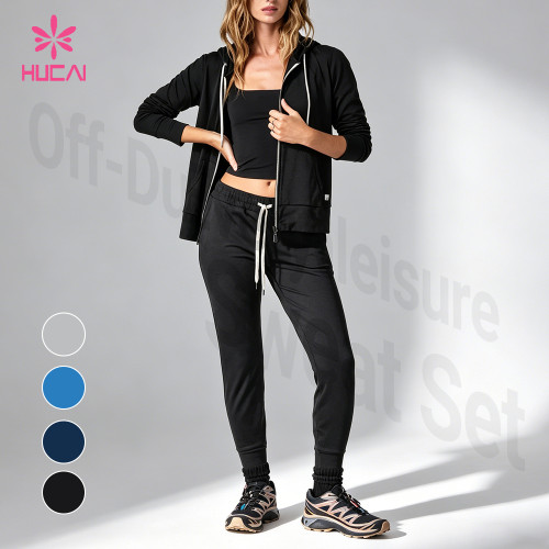 Custom Long Sleeve Wrap Top and Foldover Shorts Set for Women's Sportswear Brands