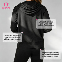 Custom Long Sleeve Wrap Top and Foldover Shorts Set for Women's Sportswear Brands