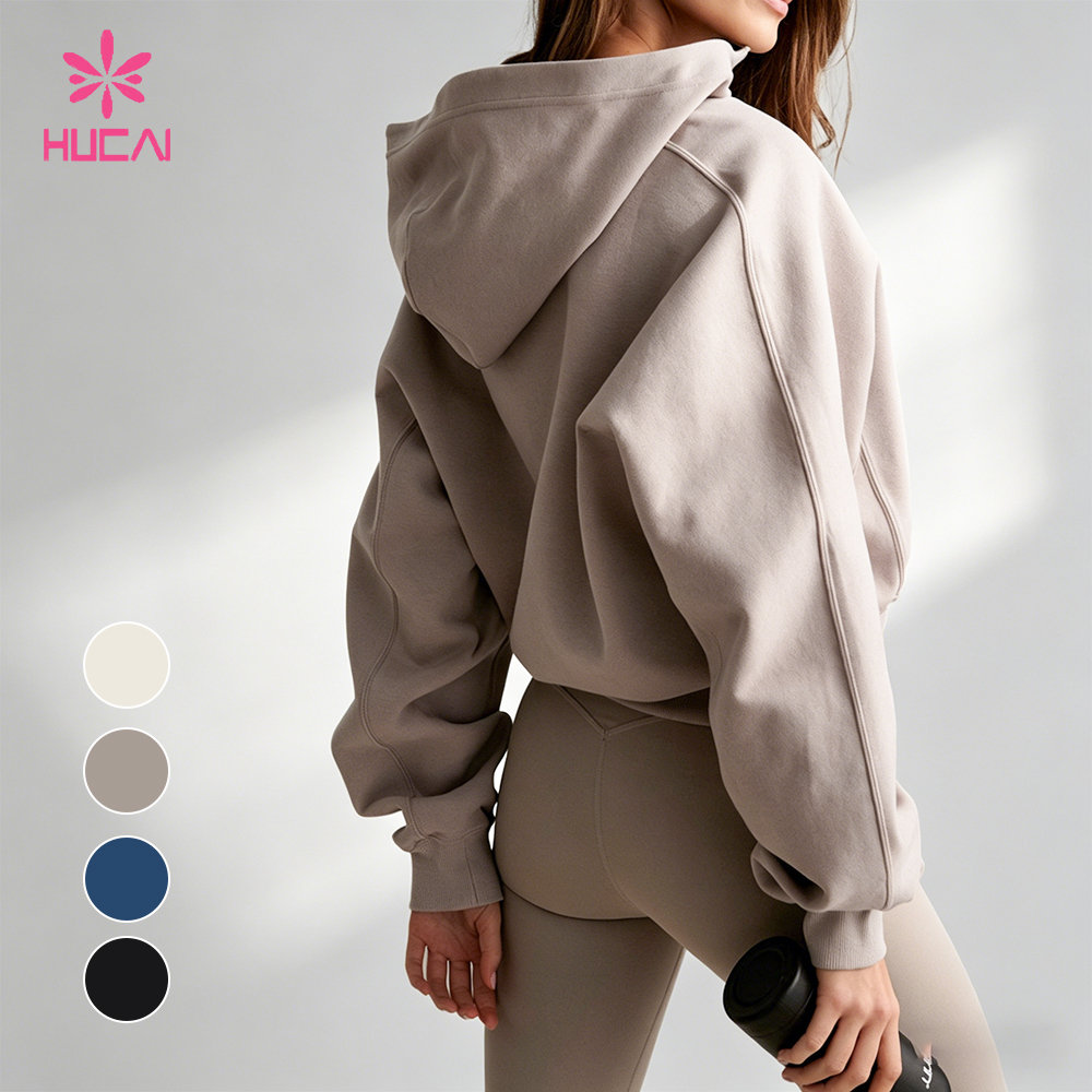 Oversized hoodie and matching leggings in a coordinated tone showing one colour applied across two capsule styles