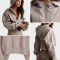 Custom Clean Everyday Sweatshirt and Straight-Leg Sweatpants Set for Women's Brands