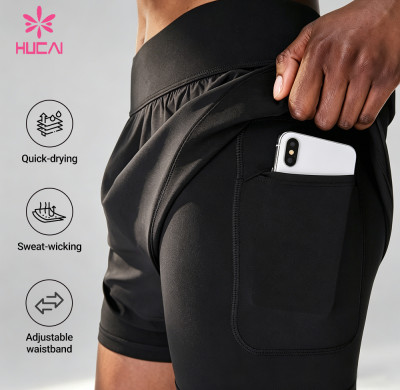 Custom 2-in-1 Technical Running Shorts with Zip Pocket for Women's Activewear Brands