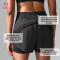 Custom 2-in-1 Technical Running Shorts with Zip Pocket for Women's Activewear Brands