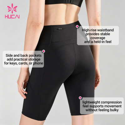 Custom Lightweight 9-Inch Running Shorts with Pockets for Women