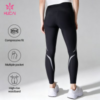 Custom 7/8 Reflective Running Leggings with Pockets for Women