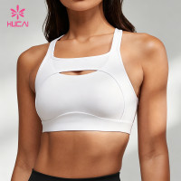 Custom High Support Cutout Sports Bra for Women's Sportswear