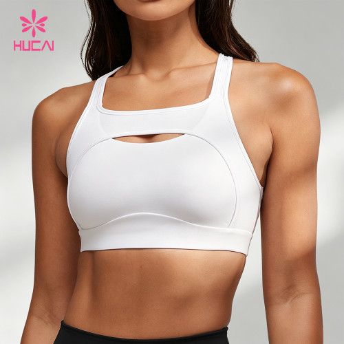 Custom High Support Cutout Sports Bra for Women's Sportswear