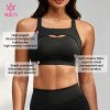 Custom High Support Cutout Sports Bra for Women's Sportswear