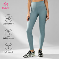 Custom Ventilated High-Waist Training Leggings with Pockets for Women