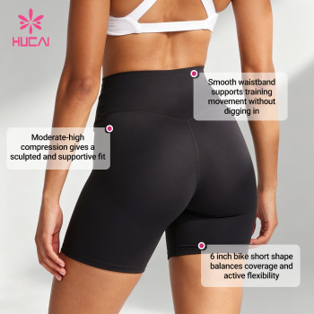 Custom 6-Inch Moderate Compression Training Shorts for Women
