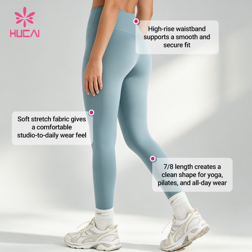 Custom Soft Comfort 7/8 Studio Leggings for Women's Sportswear