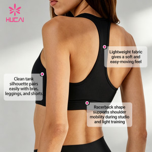 Custom Medium-High Impact Racerback Sports Bra for Women's Training
