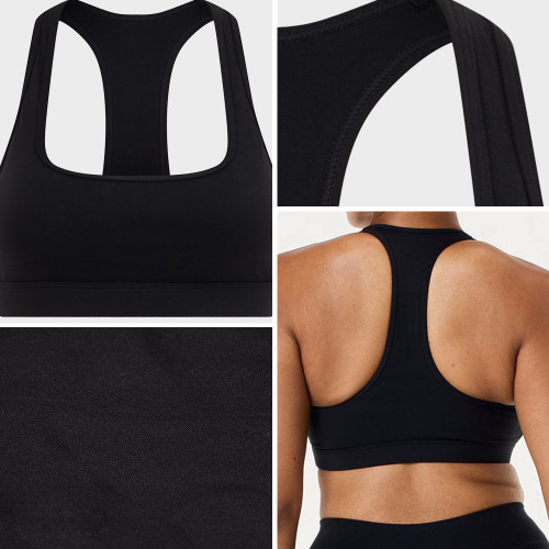 Custom Medium-High Impact Racerback Sports Bra for Women's Training