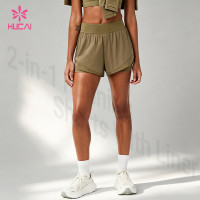 Custom 2-in-1 Running Shorts with Liner and Back Zipper Pocket