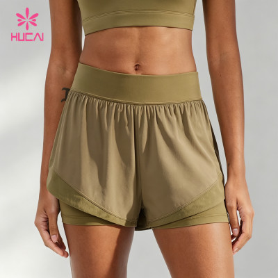 Custom 2-in-1 Running Shorts with Liner and Back Zipper Pocket
