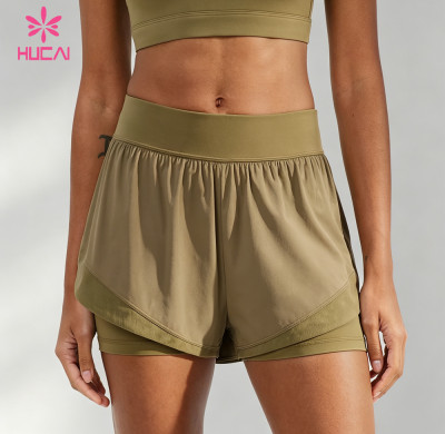 Custom 2-in-1 Running Shorts with Liner and Back Zipper Pocket