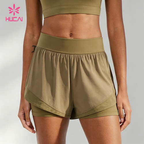 Custom 2-in-1 Running Shorts with Liner and Back Zipper Pocket