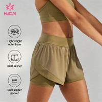 Custom 2-in-1 Running Shorts with Liner and Back Zipper Pocket