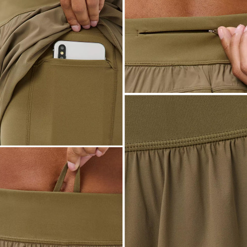Custom 2-in-1 Running Shorts with Liner and Back Zipper Pocket