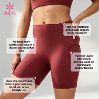 Custom 5-Pocket Compression Running Shorts with No Front Seam