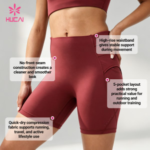 Custom 5-Pocket Compression Running Shorts with No Front Seam