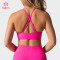 Custom Adjustable Criss-Cross Sports Bra for Women's Sportswear Brands