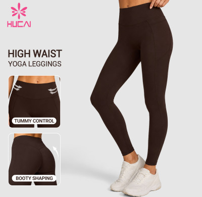 Custom High Waist Tummy Control Leggings for Women's Sportswear Brands