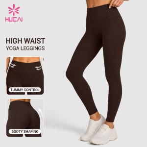 Custom High Waist Tummy Control Leggings for Women's Sportswear Brands