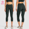 Custom High Waist Capri Leggings for Women's Private Label Sportswear