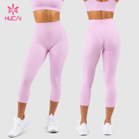 Custom High Waist Capri Leggings for Women's Private Label Sportswear