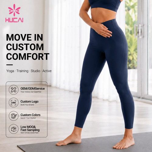 Custom High Waist Wrap Leggings for Women's Private Label Sportswear