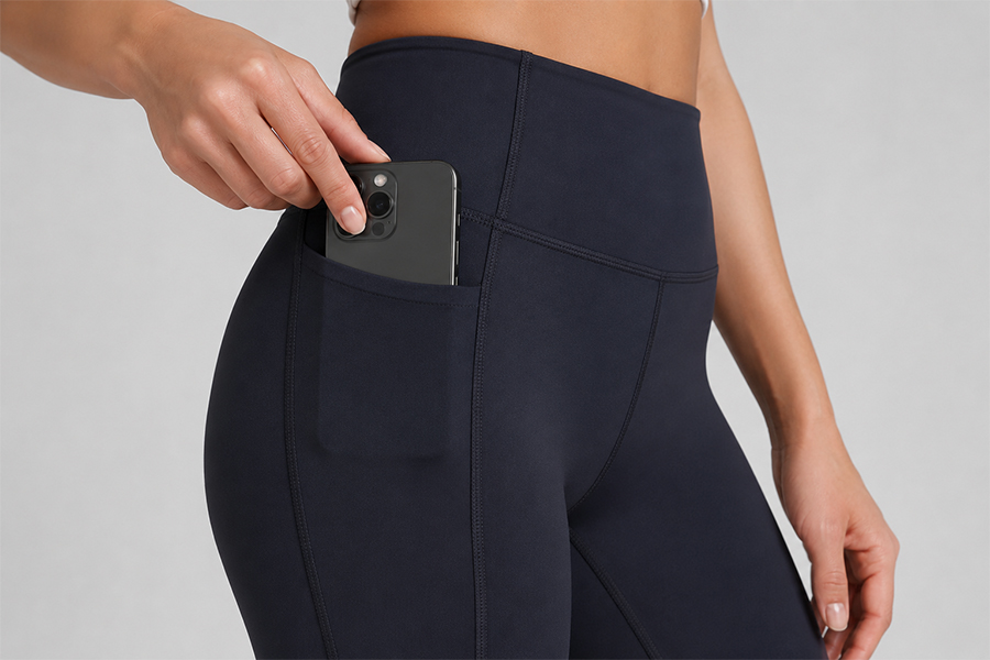 Leggings secure pocket detail