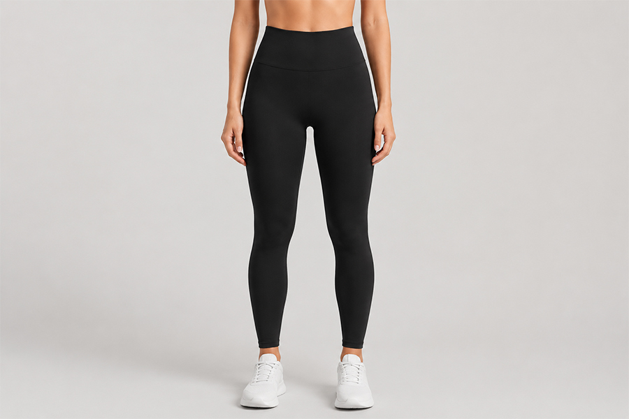 No-front-seam leggings construction direction