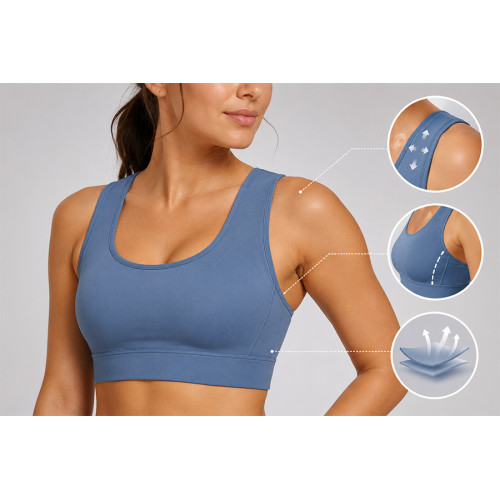 Sports Bra Construction Engineering: Straps, Underband, Neckline and Back Design