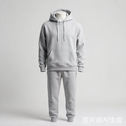 Premium custom hoodie set front view
