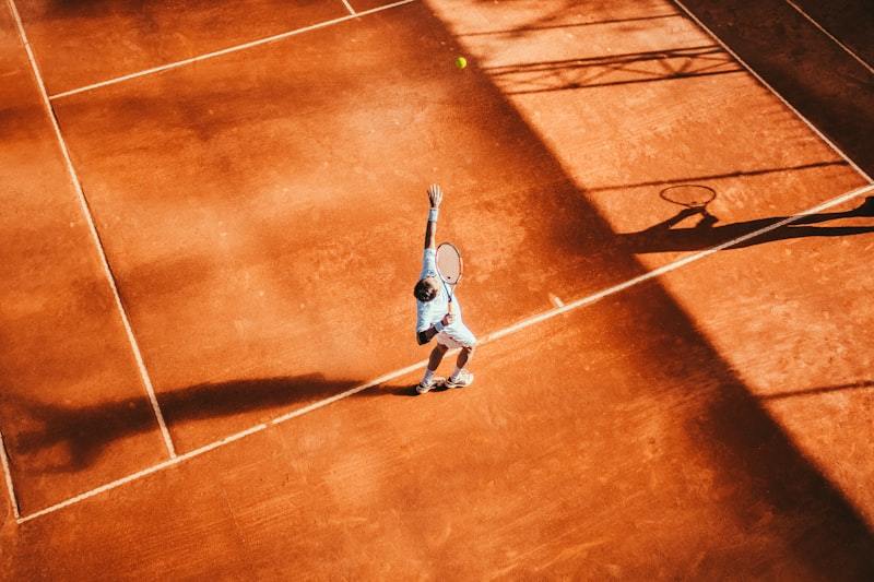 Women's tennis activewear with performance skirt and top on court