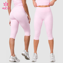 Custom High Waist Calf Length Capri Leggings for Women's Activewear Brands